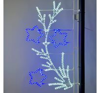 Светодиодная Консоль Уральские звезды 80 х 150 см, Бело-Синяя, 220В LTC LC-13593